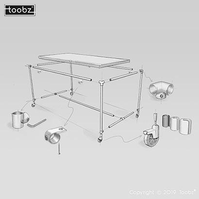 Tafel Liverpool: S / 33,7mm / zilverkleurig